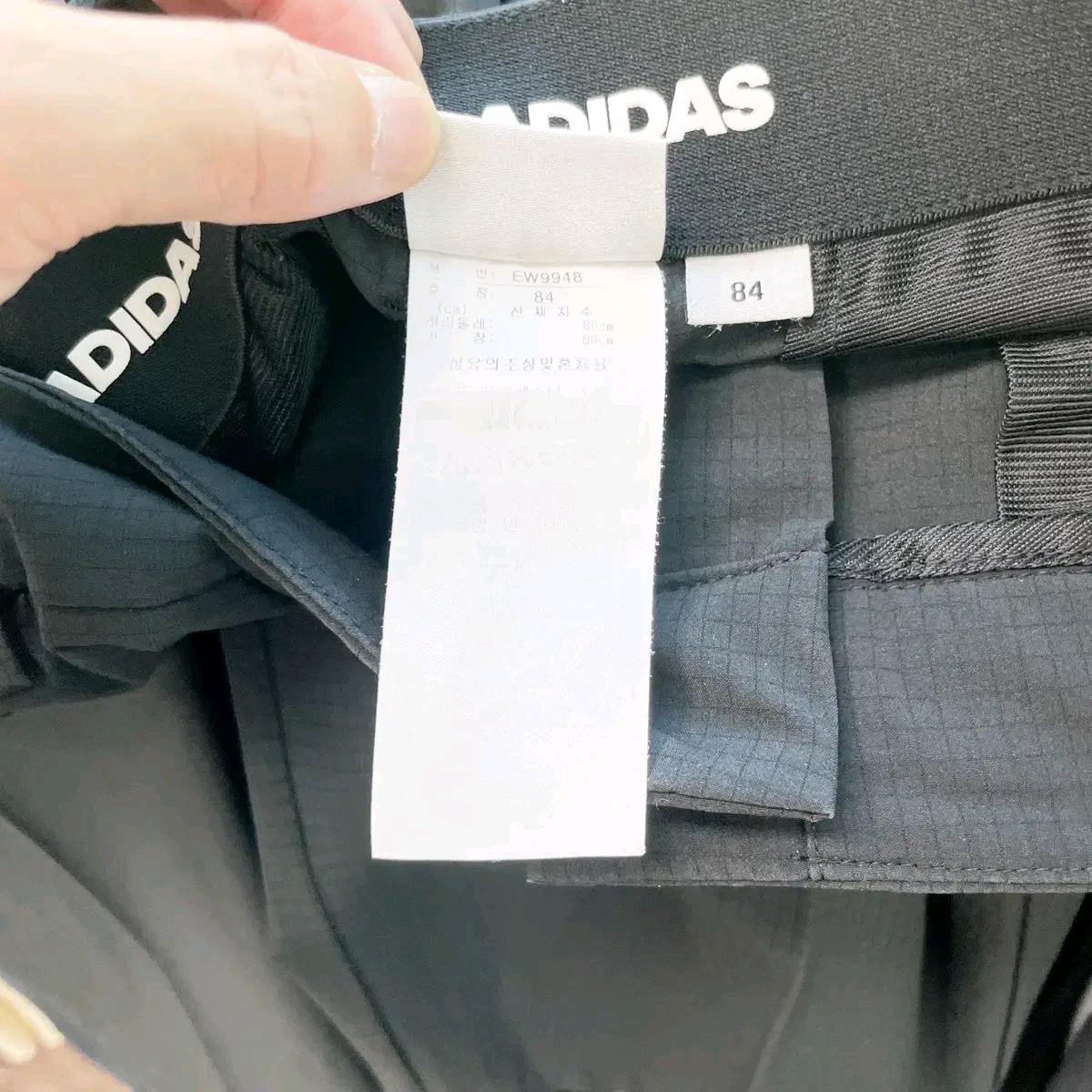아디다스 남성골프바지 하절기 블랙체크 33 6