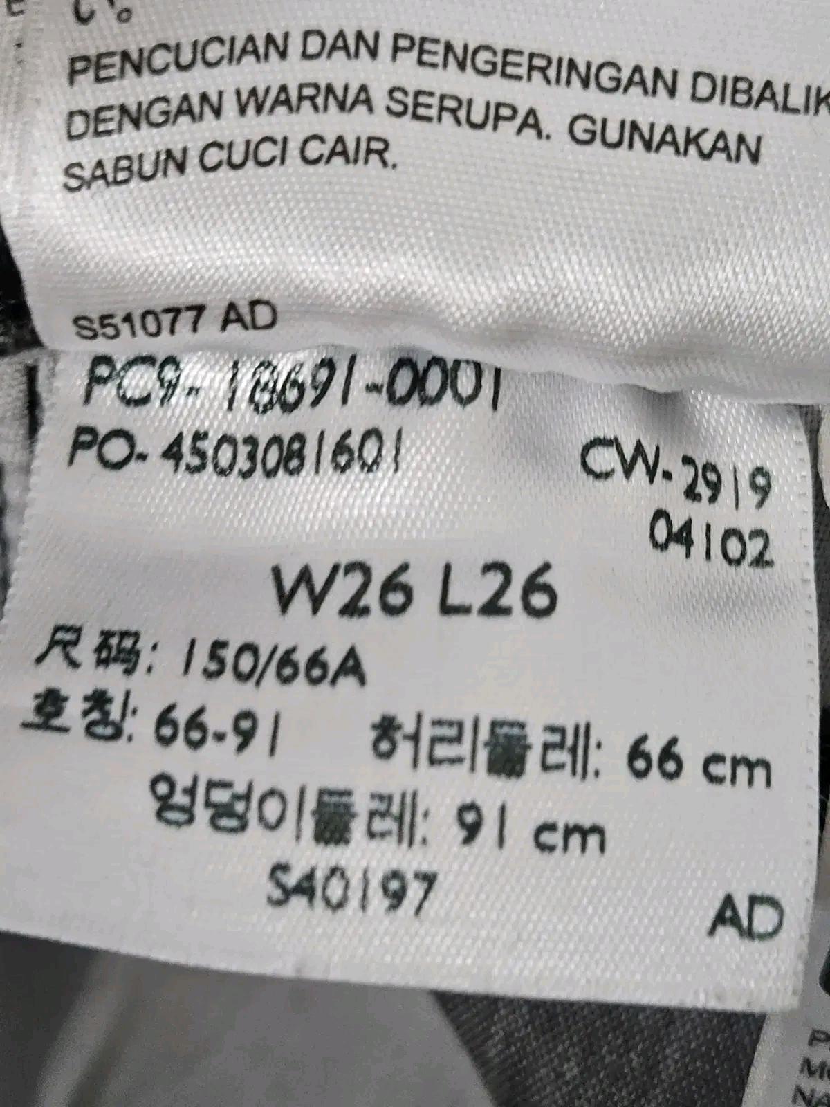 리바이스 엔지니어드진 데님팬츠 블랙 레드패치 셀리언트 여성 26x26 7