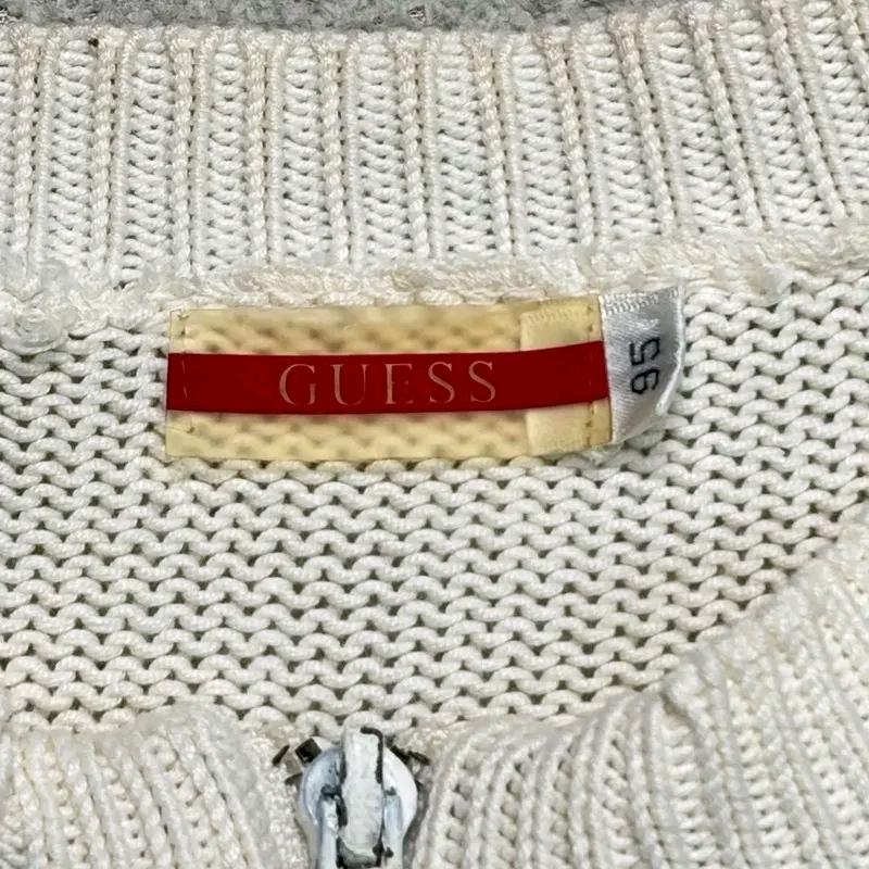 GUESS 케이블 니트 집업 95 4