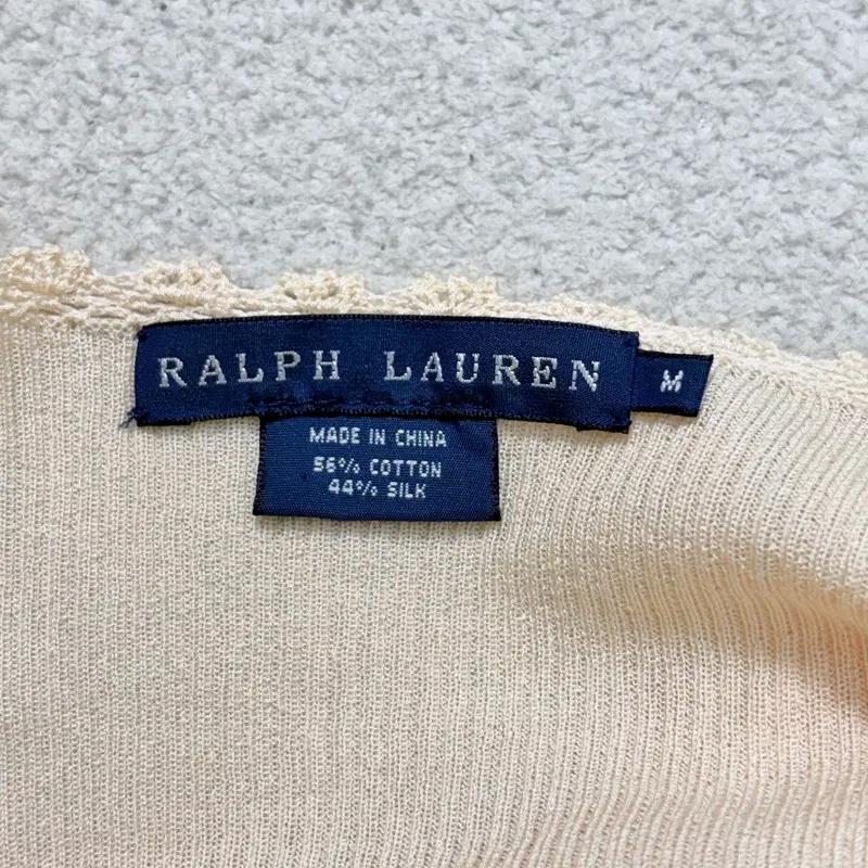RALPH LAUREN 크로셰 브이넥 가디건 M 4