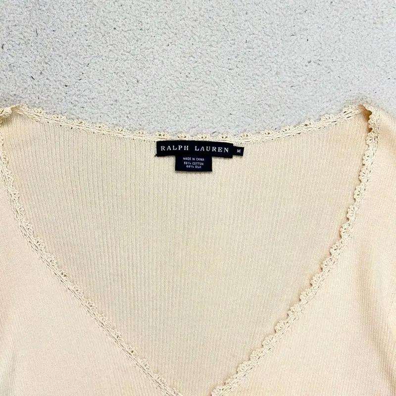 RALPH LAUREN 크로셰 브이넥 가디건 M 3