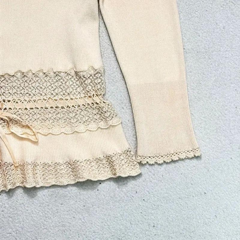 RALPH LAUREN 크로셰 브이넥 가디건 M 5