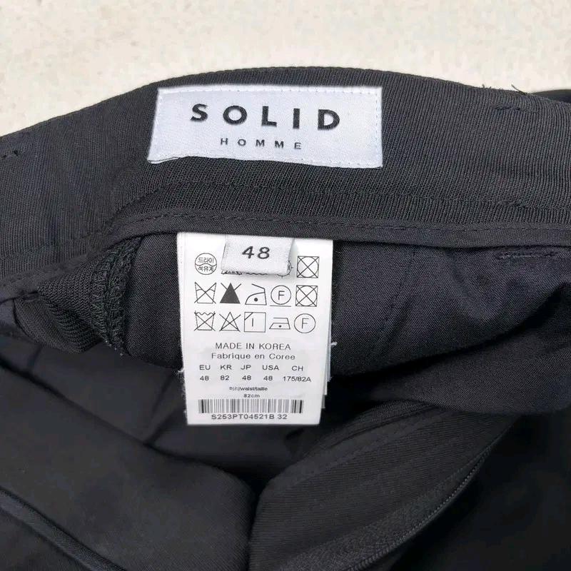 SOLIDHOMME 25F/W 와이드 투턱 슬랙스 블랙 48 4