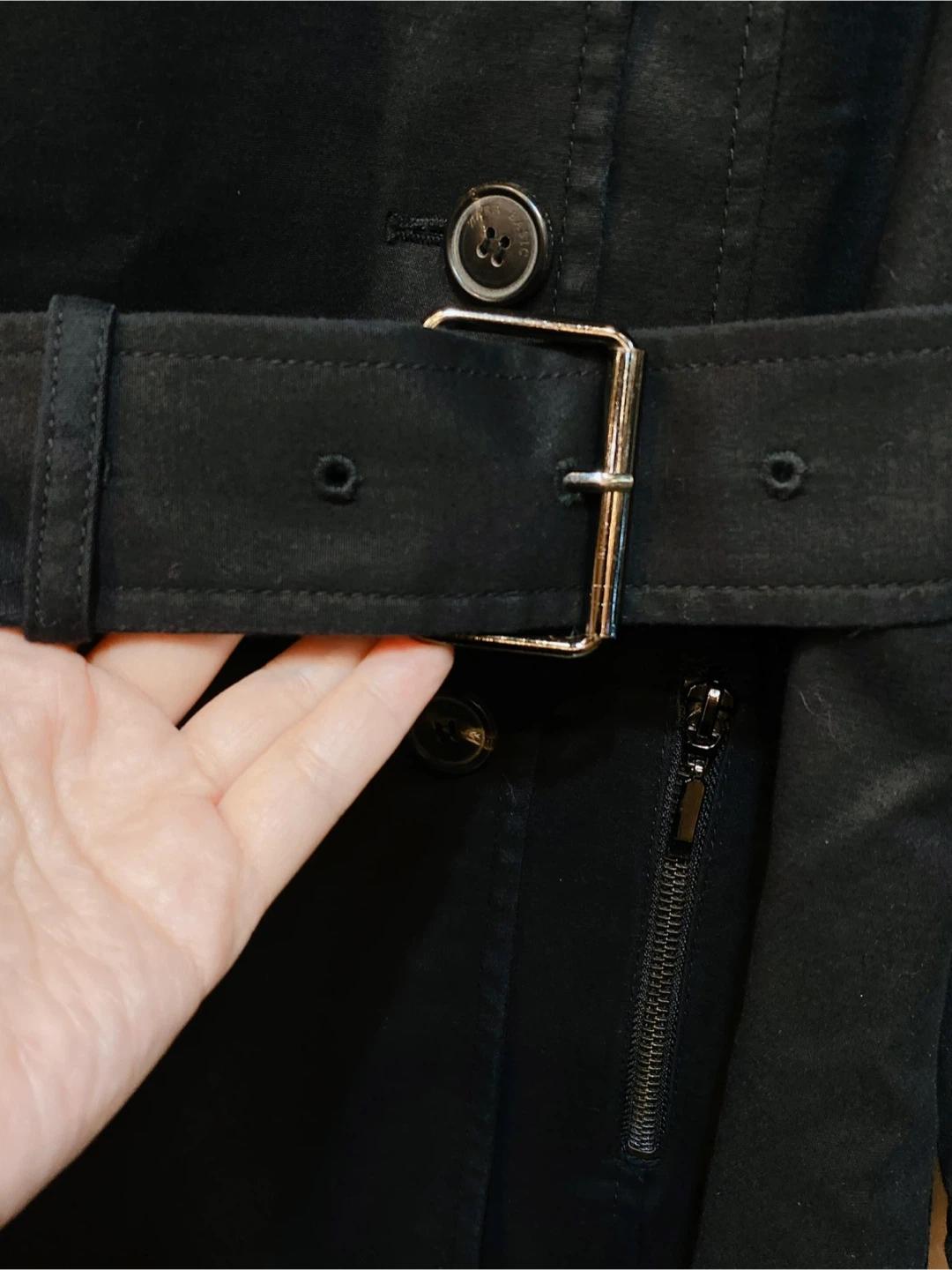 새제품 ZARA 블랙 미드 트렌치 코트 6