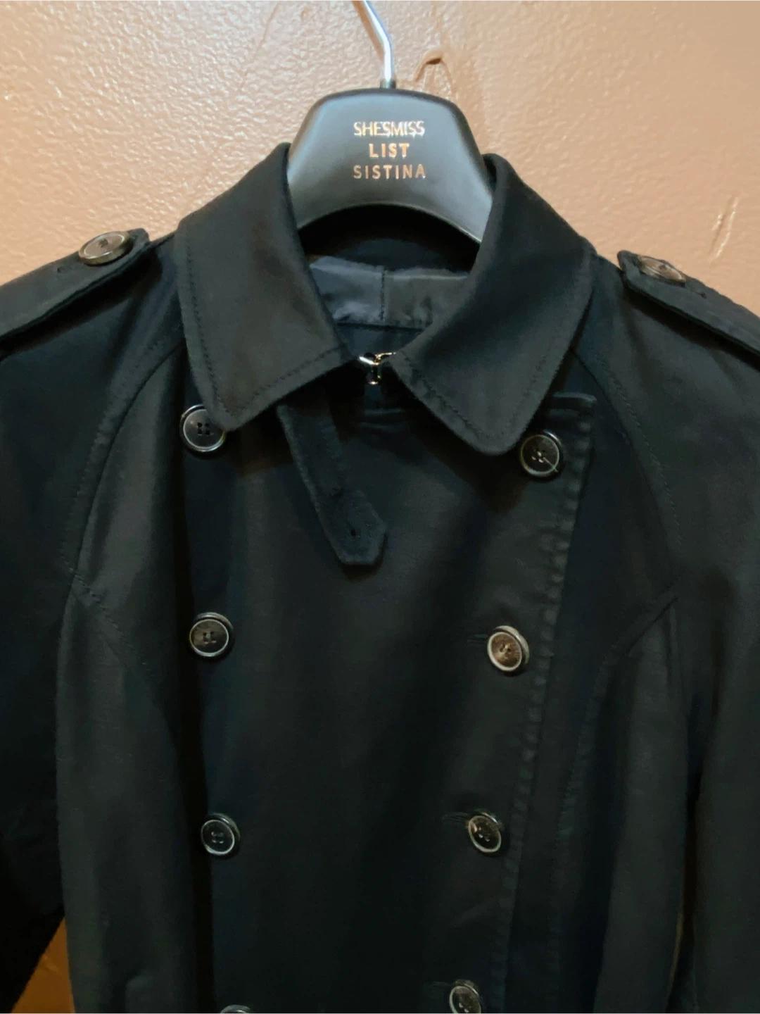 새제품 ZARA 블랙 미드 트렌치 코트 5