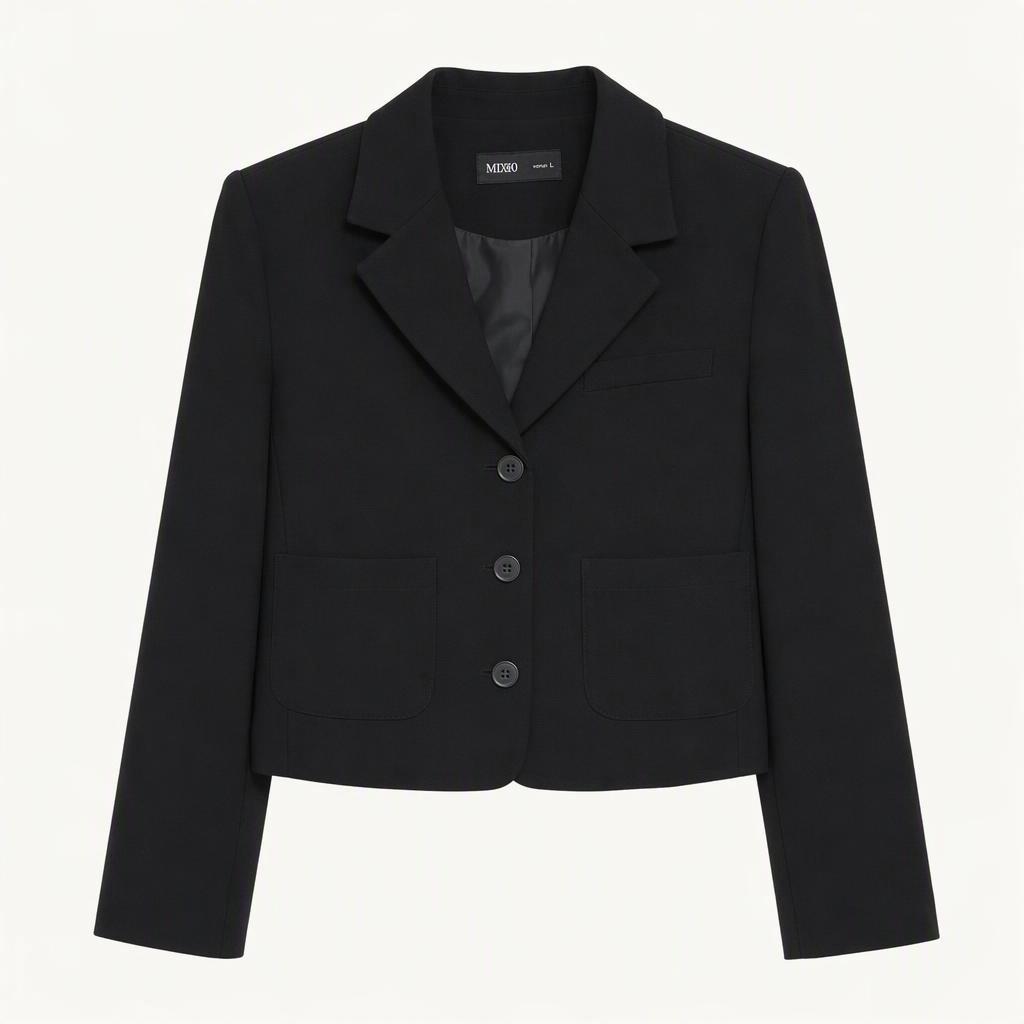 [새상품] 미쏘 블랙 크롭 싱글 재킷 L 정가 8만