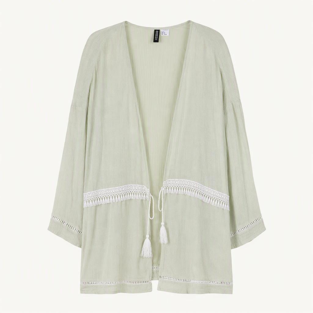 H&M 디바이디드 에스닉 태슬 로브 카디건