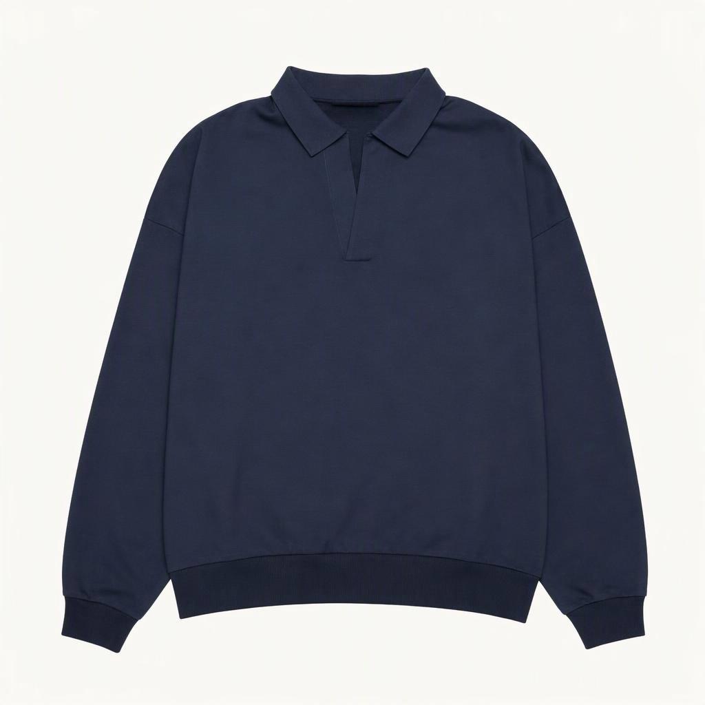 에센셜 롱슬리브 폴로 잉크 - 24SS xl