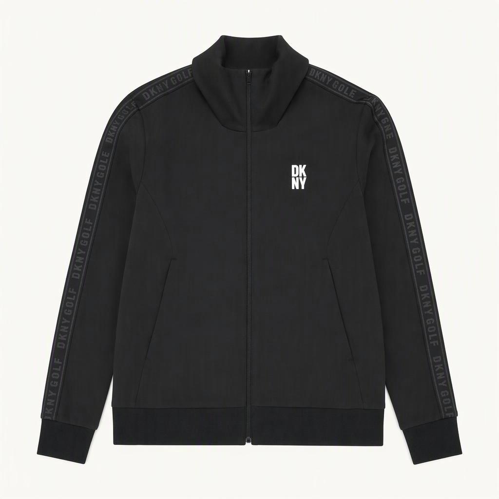 DKNY 골프 로고 테이핑 집업 트랙재킷 블랙