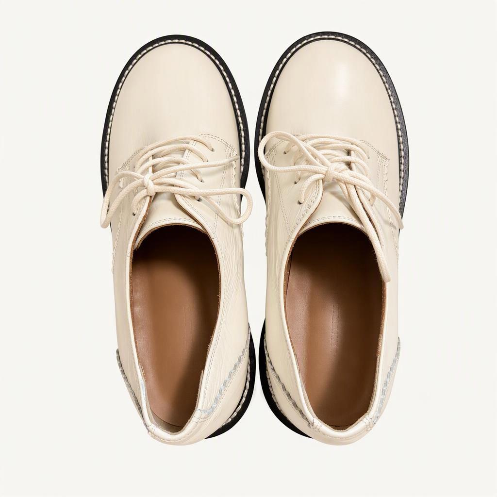IS_221308 Lace-up Platform Loafer(로퍼/Cream))