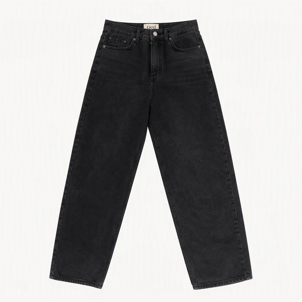게드 ged STRAIGHT DENIM PANTS -VINTAGE BLACK