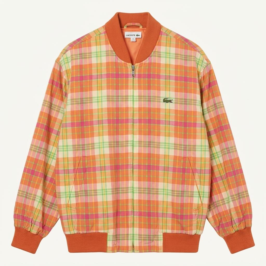 LACOSTE 올드스쿨 체크 블루종 / 95 (43667)