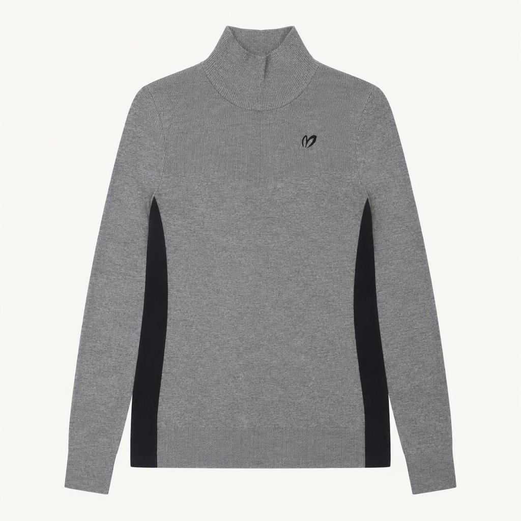 마스터바니에디션 하이넥 골프 니트 그레이