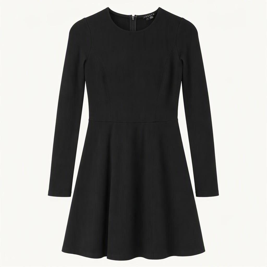 띠어리 슬림 플레어 미니원피스 블랙 0