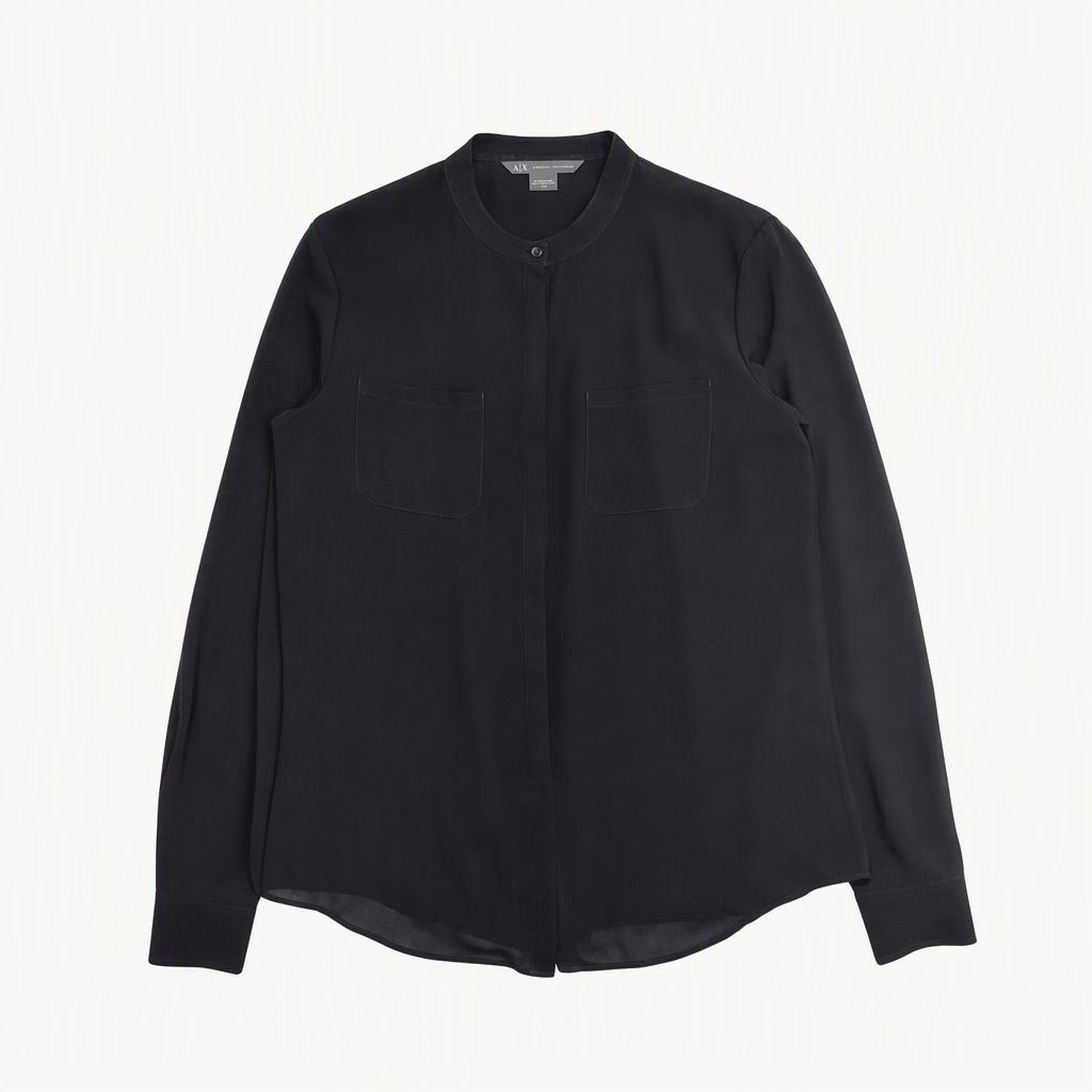 ARMANI EXCHANGE 시스루 블라우스 M