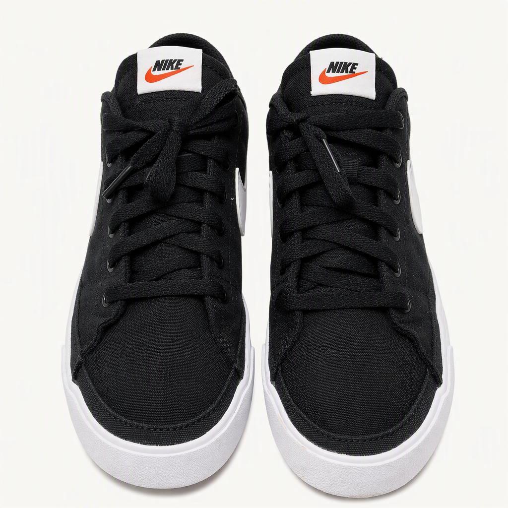 나이키 스니커즈 코트 레거시 캔버스 블랙 화이트(CW6539-002) 운동화 사이즈275