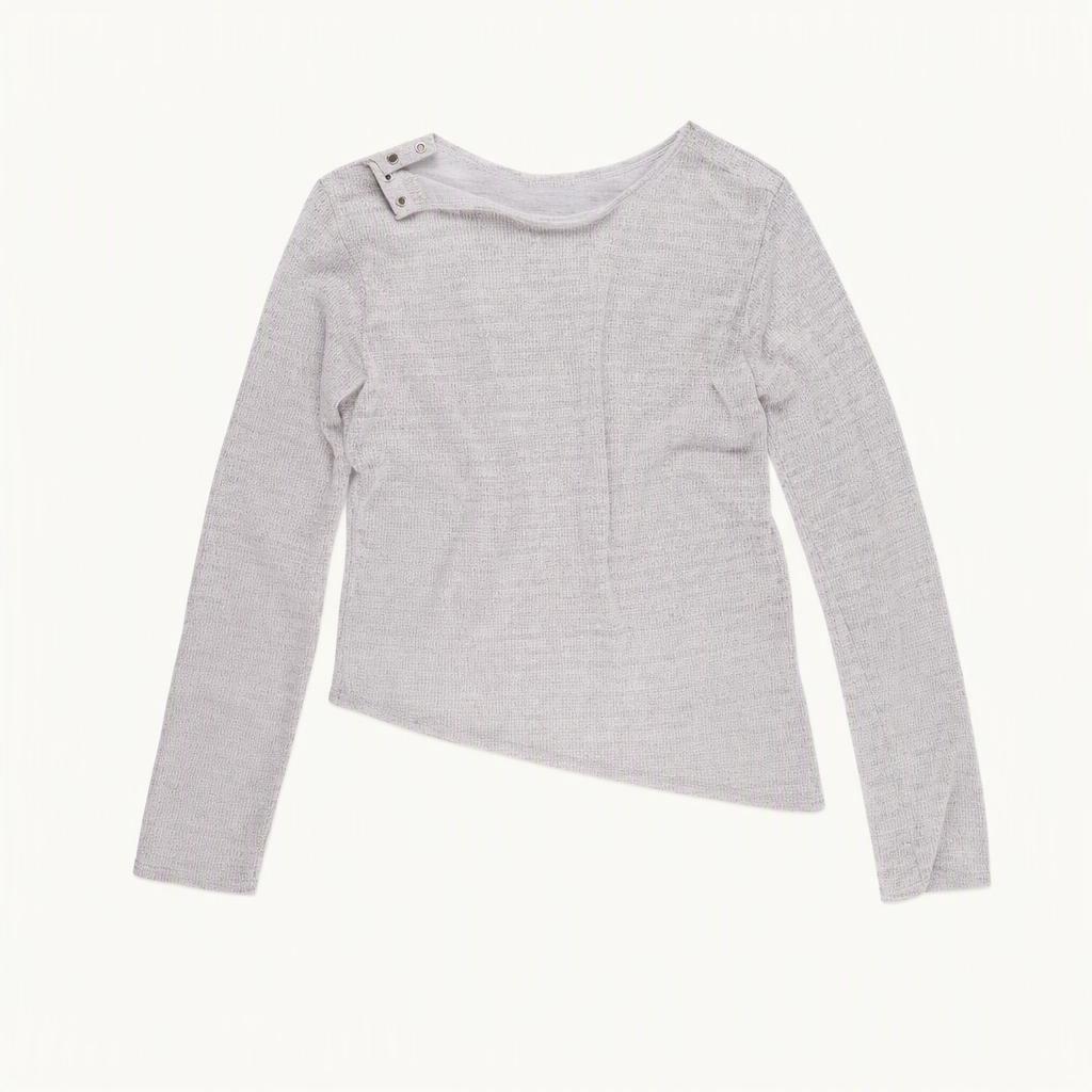 아우로 보헤미안 스냅 탑 BOHEMIAN SNAP TOP (GRAY)