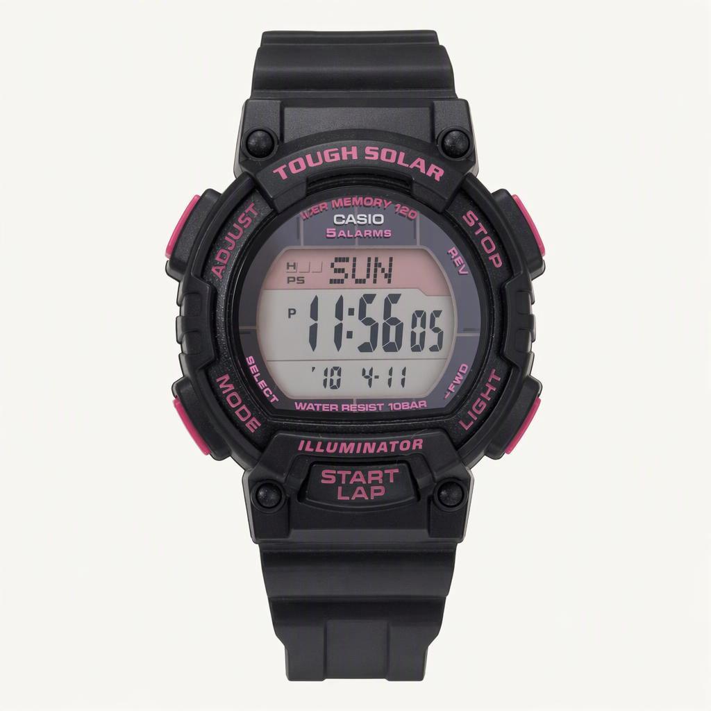 Casio 카시오 터프 솔라 블랙핑크(전자손목시계)