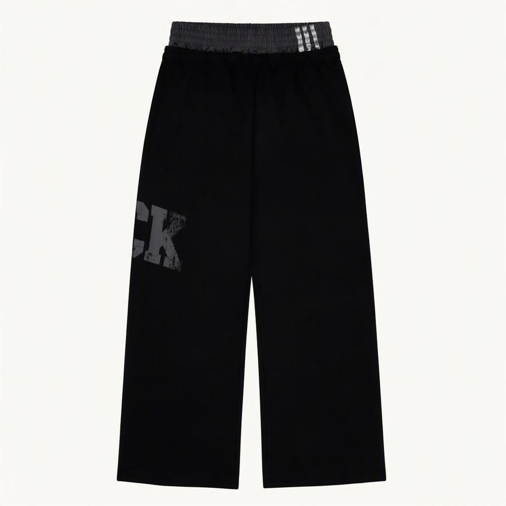 RCK Layered Wide 2way Jogger - Black