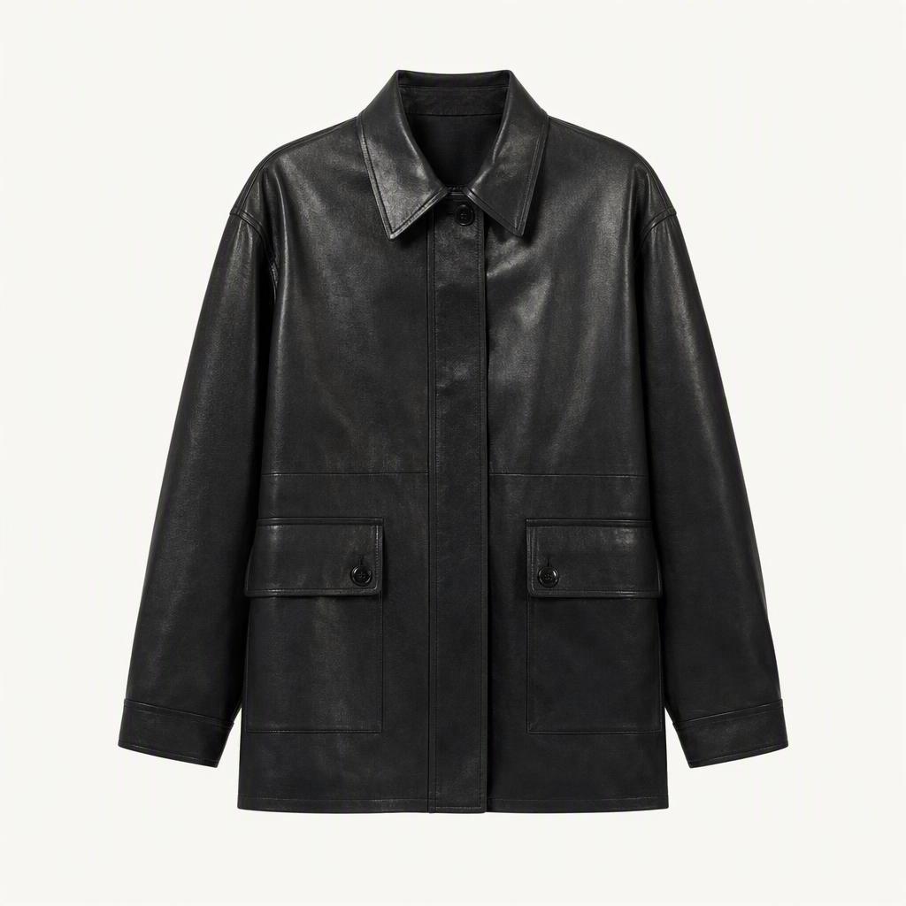 Poretto Tessa leather jacket (Black)