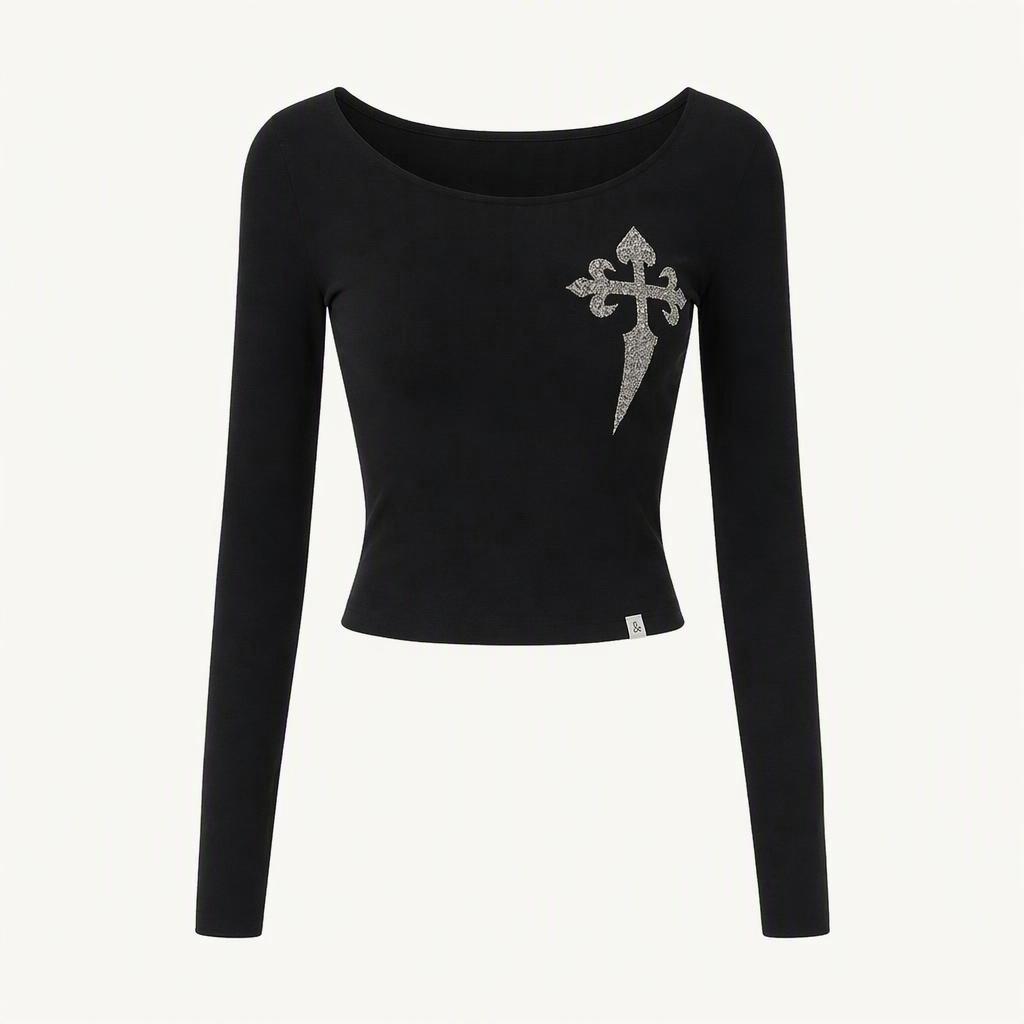 essay SERAPHIC T SHIRT BLACK 에쎄이 세라픽 긴팔