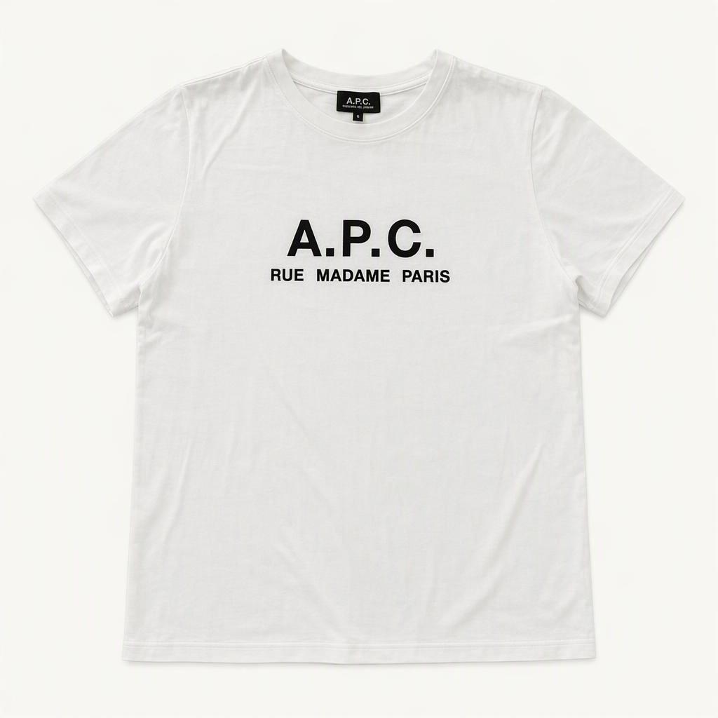 A.P.C  아페쎄 루마담 화이트 반팔 티셔츠
