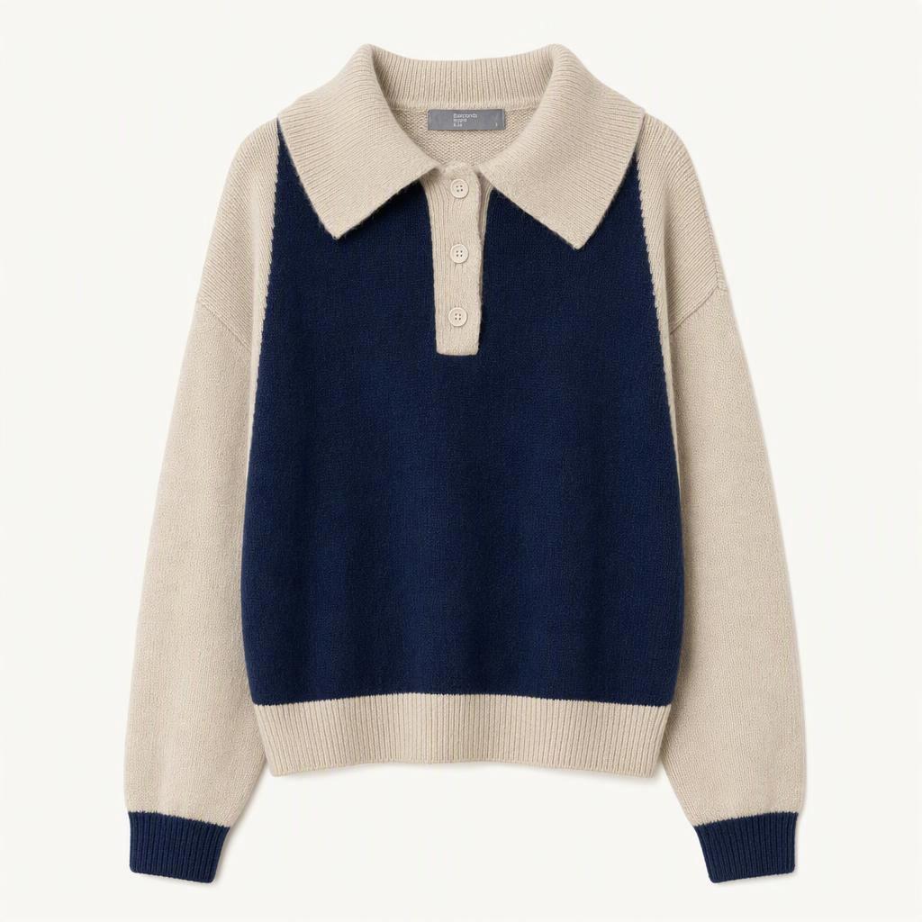 에잇세컨즈 배색 니트
