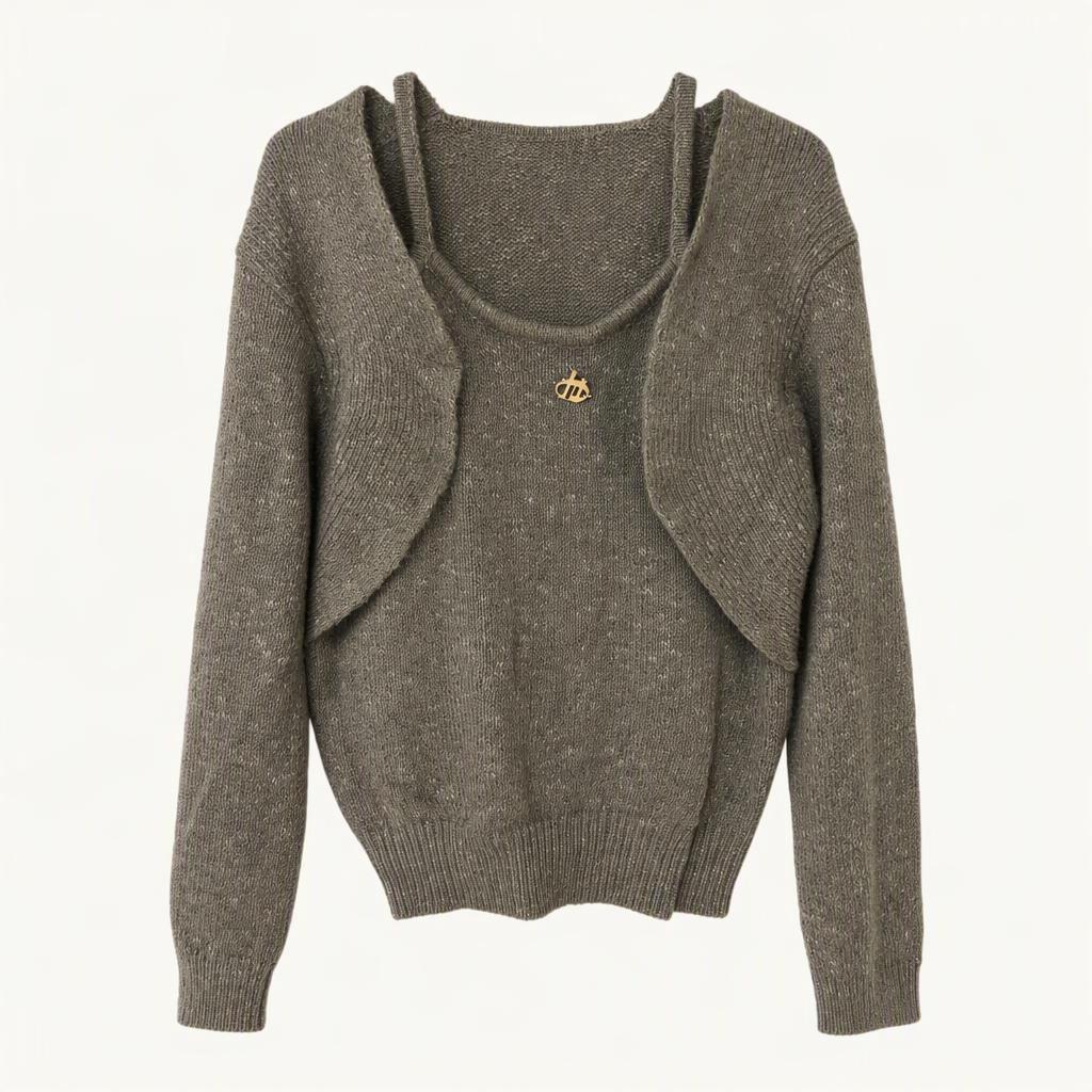 헤임 여성 레이어드 볼레로 니트