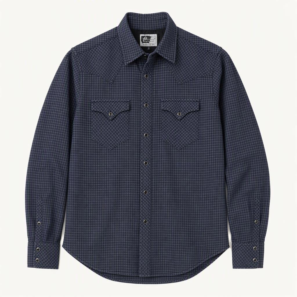 g4401 Engineered Garments Navy Shirts _st_d02