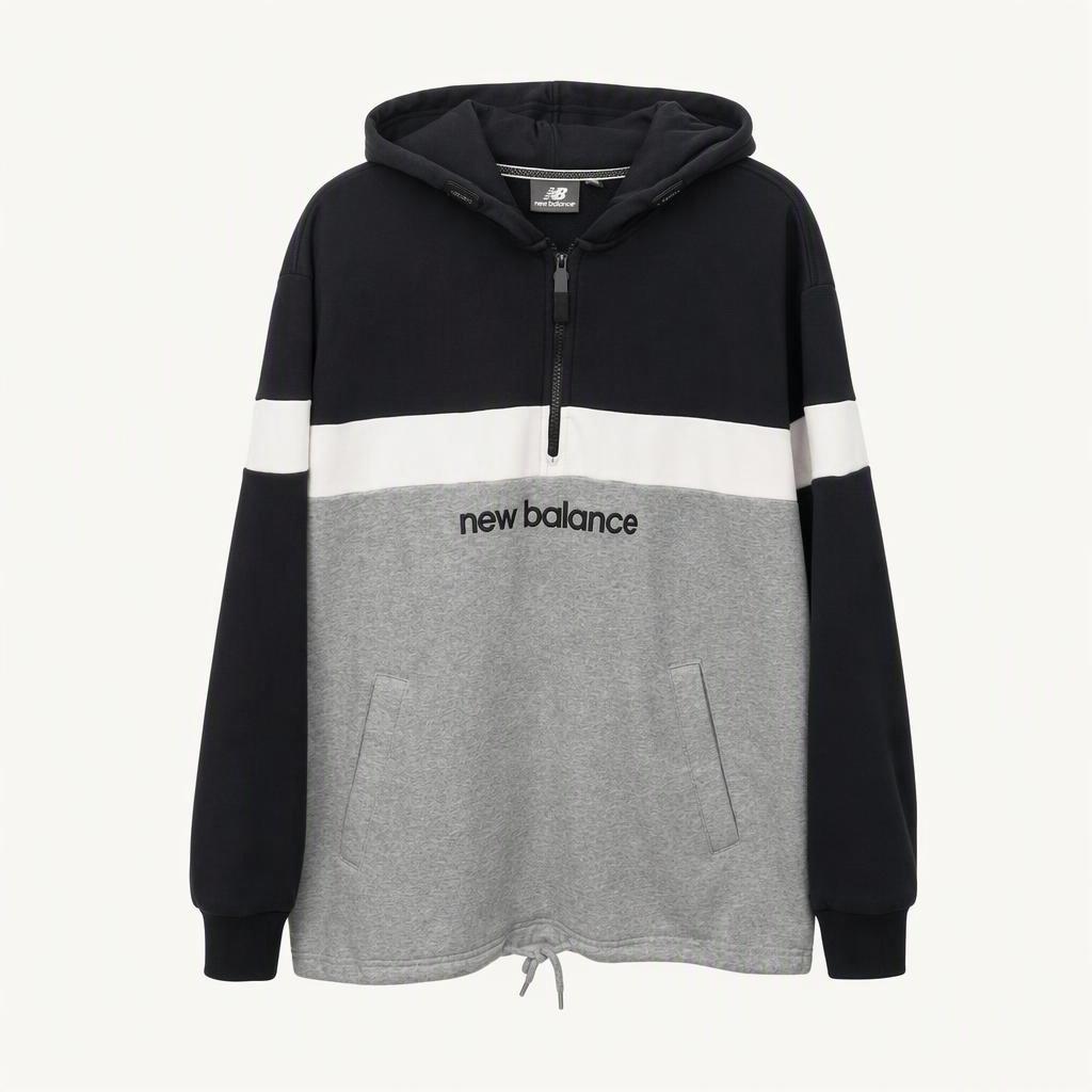 95,M )) New balance 뉴발란스 반집업 후드티셔츠 ! 디자인 예뻐요~