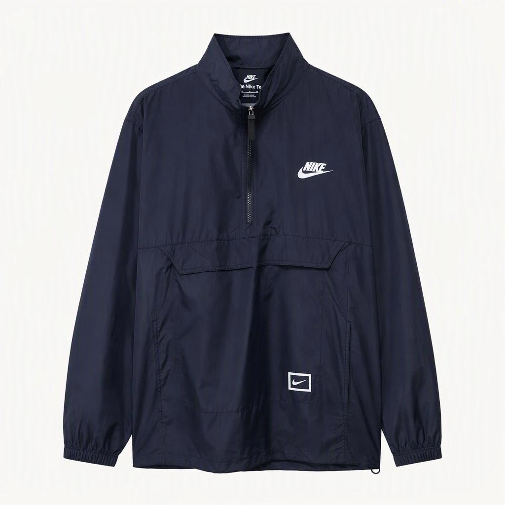 L-XL 나이키 하프 집업 아노락 바람막이 네이비 F386