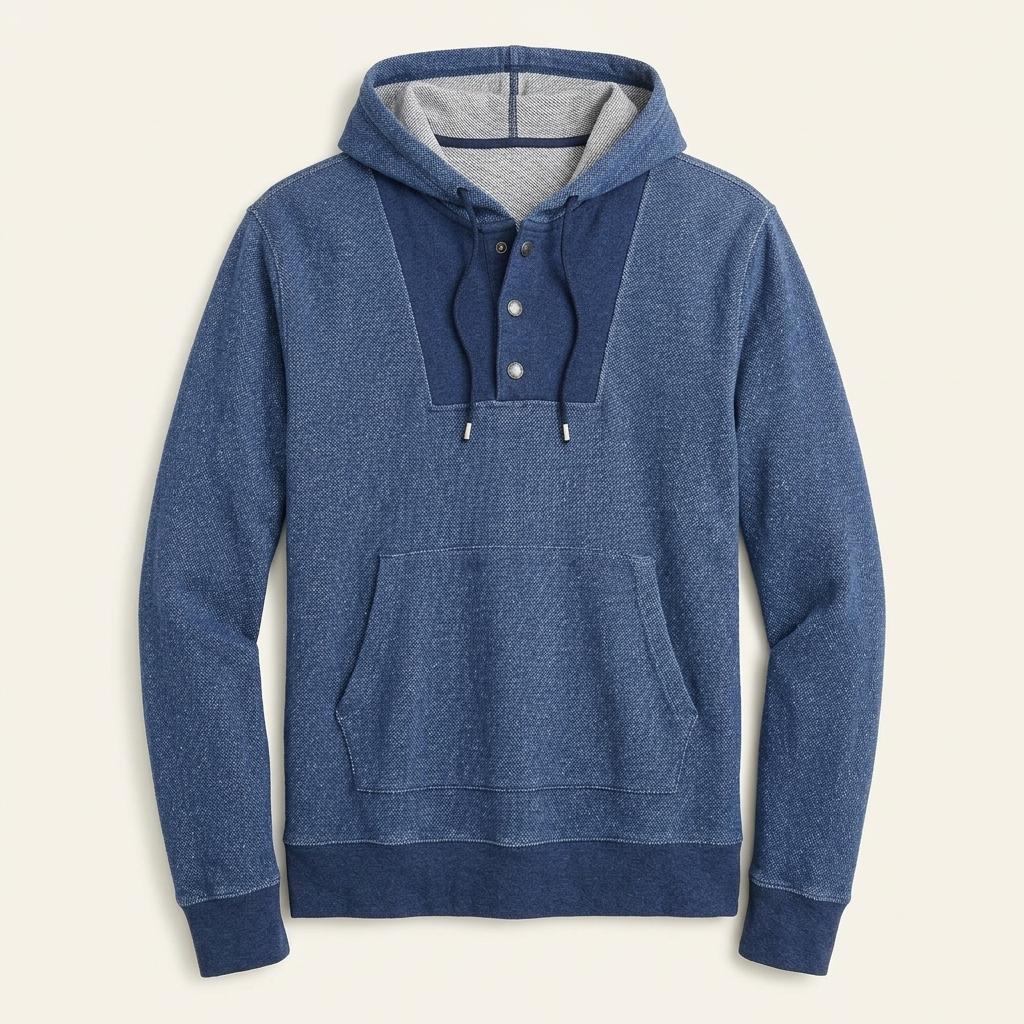 L-XL 브룩스 브라더스 레드플리스 헨리넥 후드티 F388