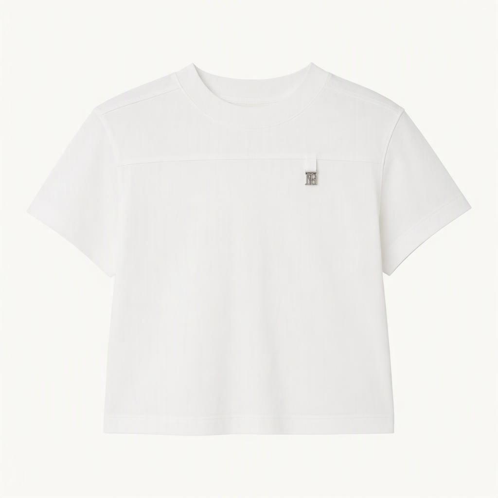트리밍버드 Metal Cut Point Crop T-shirts