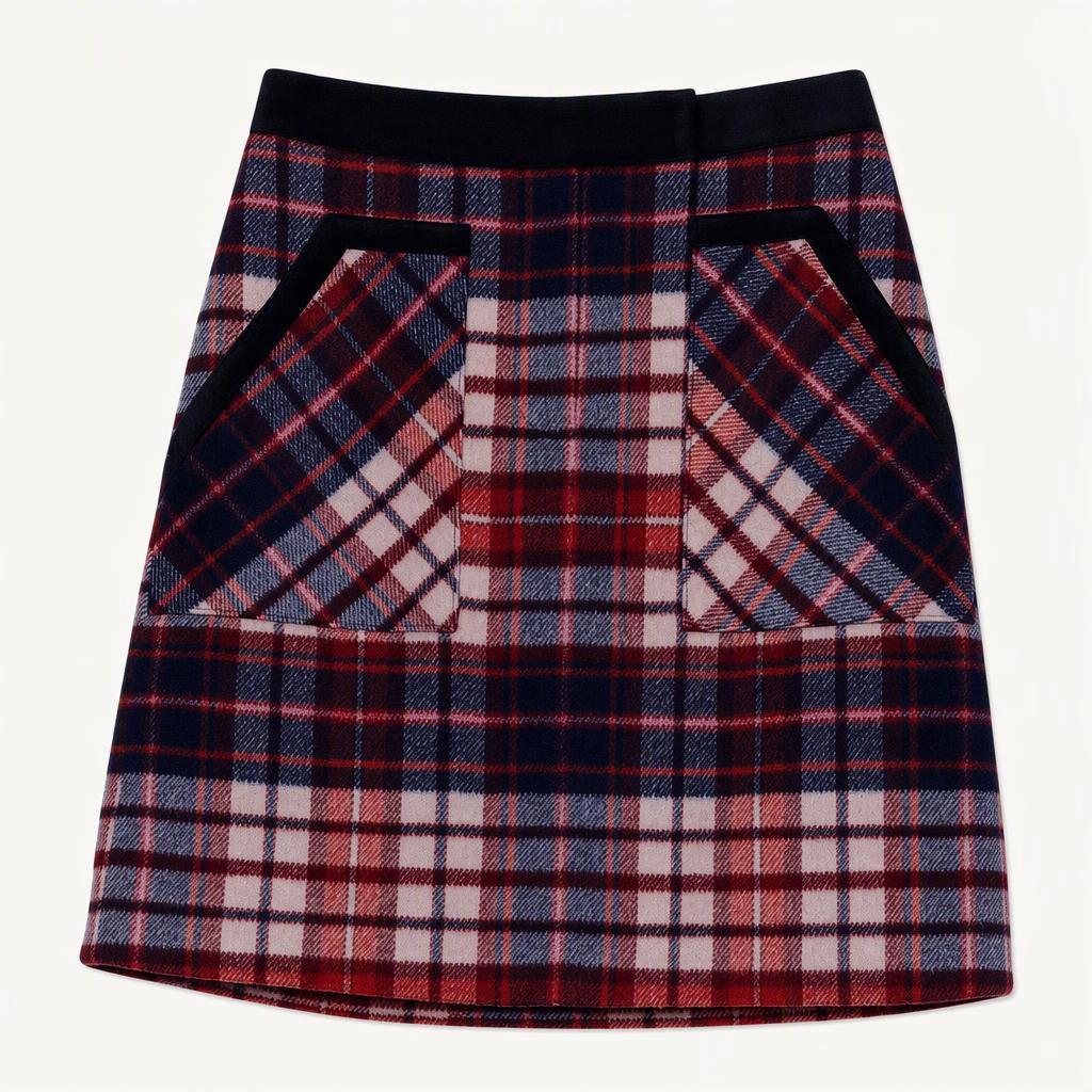 타미힐피거 TOMMY HILFIGER 레드 체크 미니 치마 2 [A1292]
