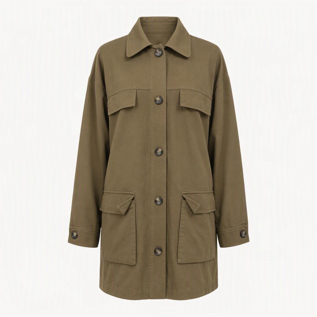 ZARA 카키 야상 자켓