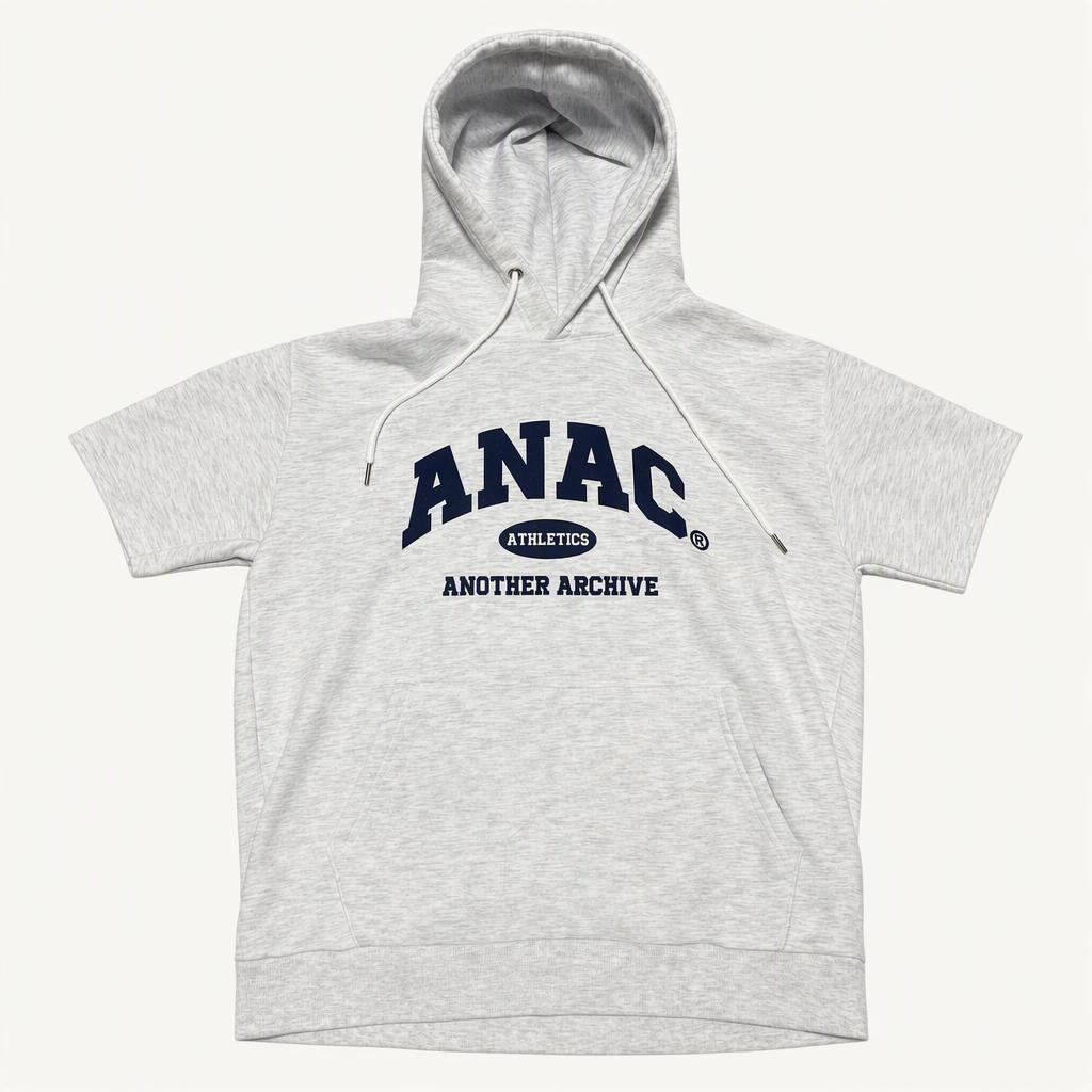 어나더아카이브 ANAC 로고 후드티 그레이