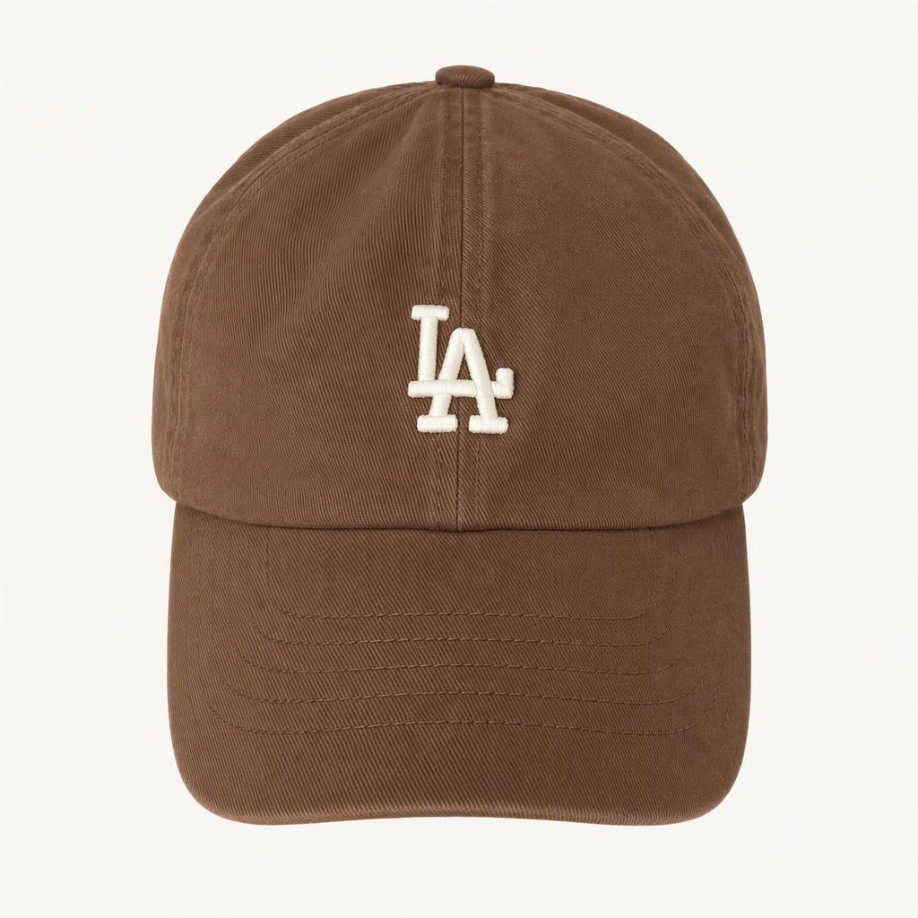 MLB LA다저스 자수 볼캡 모자 브라운