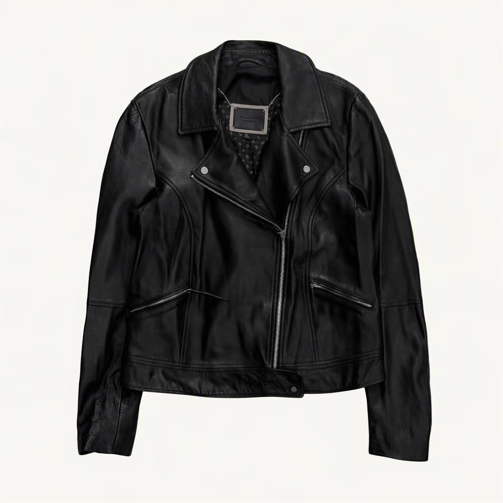 MASSIMO DUTTI 양가죽 라이더 자켓