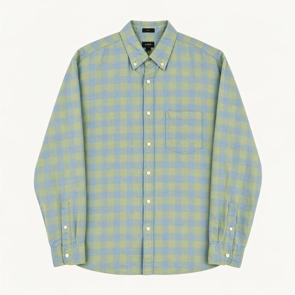 새상품 M J CREW 제이크루 슬림핏 린넨 체크 셔츠 남방