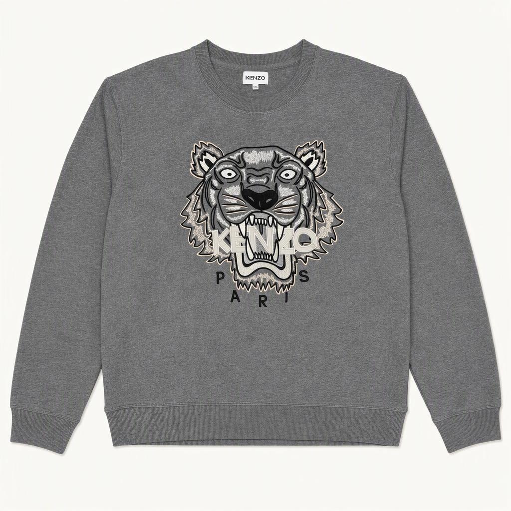 국내 정품! 겐조 Kenzo 21FW 빅 타이거 스웻 맨투맨 그레이