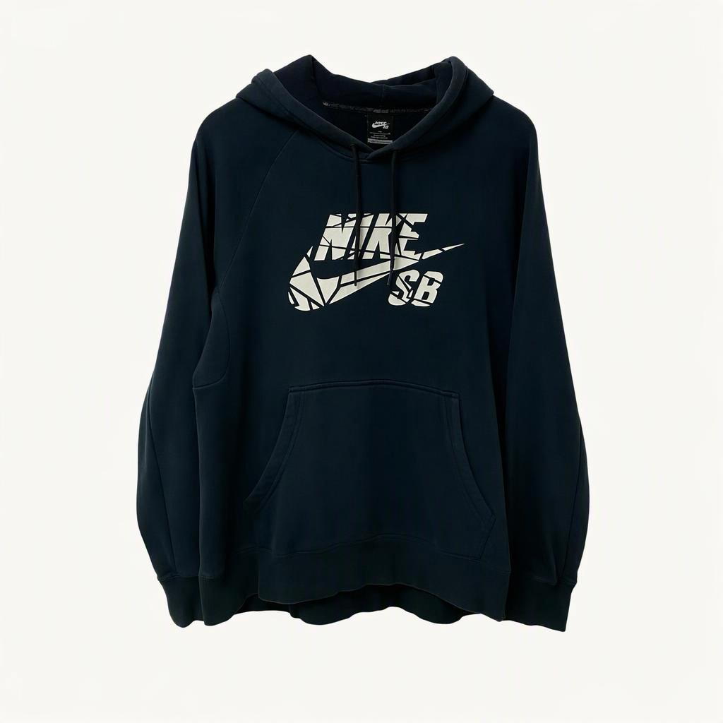 582. NIKE 기하학적 무늬 빅로고 후드티 100