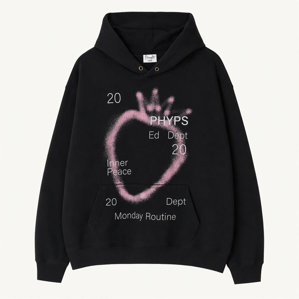 (L-XL) 피지컬에듀케이션디파트먼트 후드티셔츠 그래픽-H41411