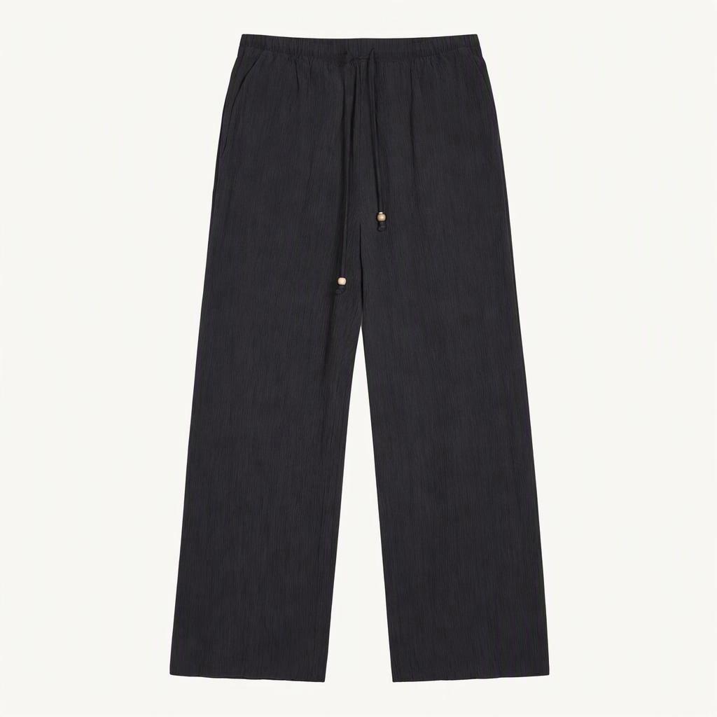 자라 zara 여성 블랙 플리츠 밴딩 팬츠 S사이즈