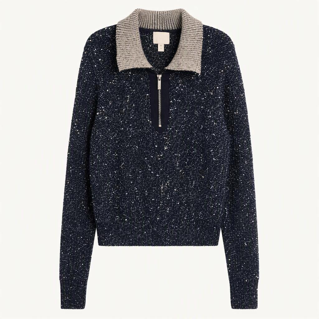 H&M 하프집업 글리터 니트 XS