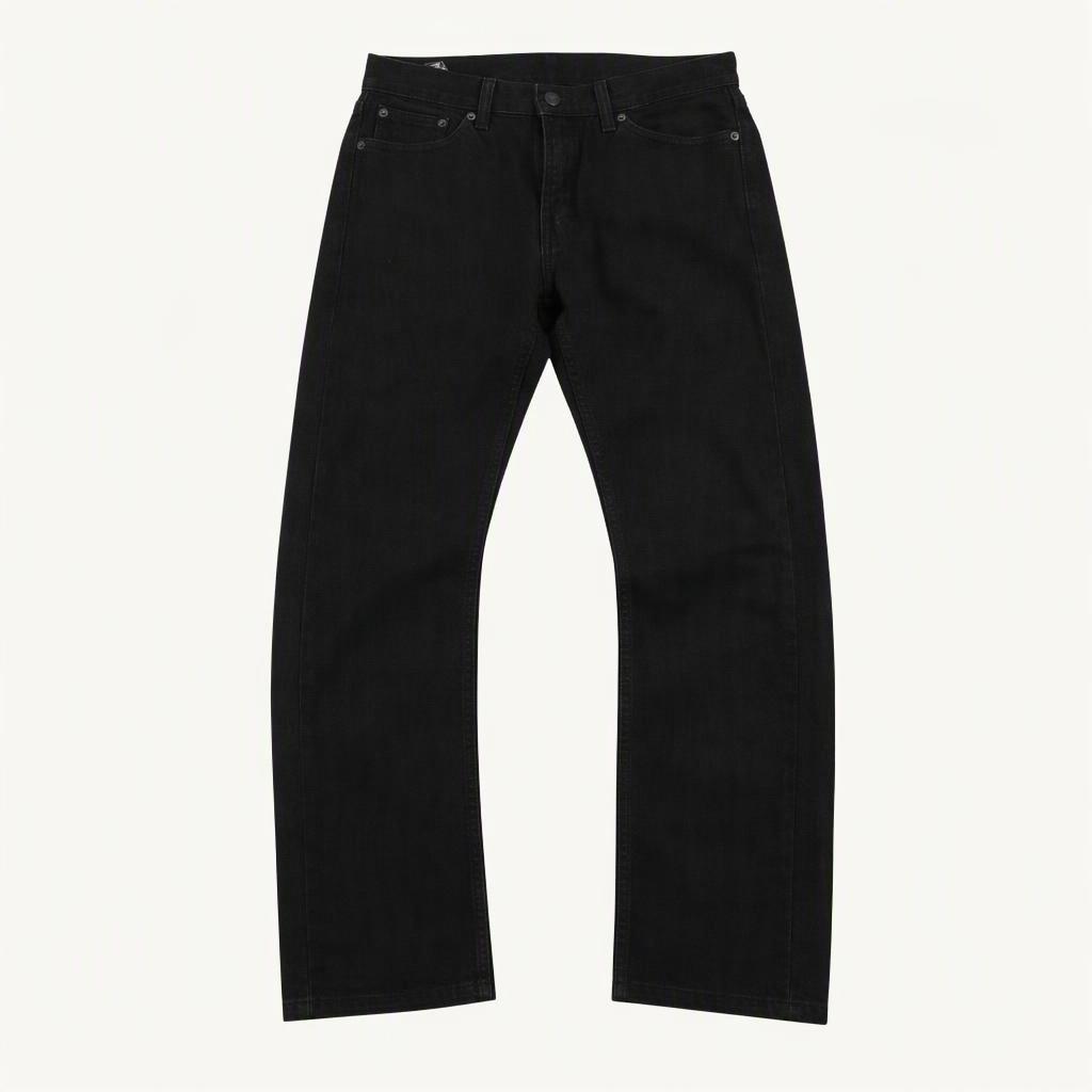 리바이스 505 블랙 데님 레귤러 팬츠 (M)