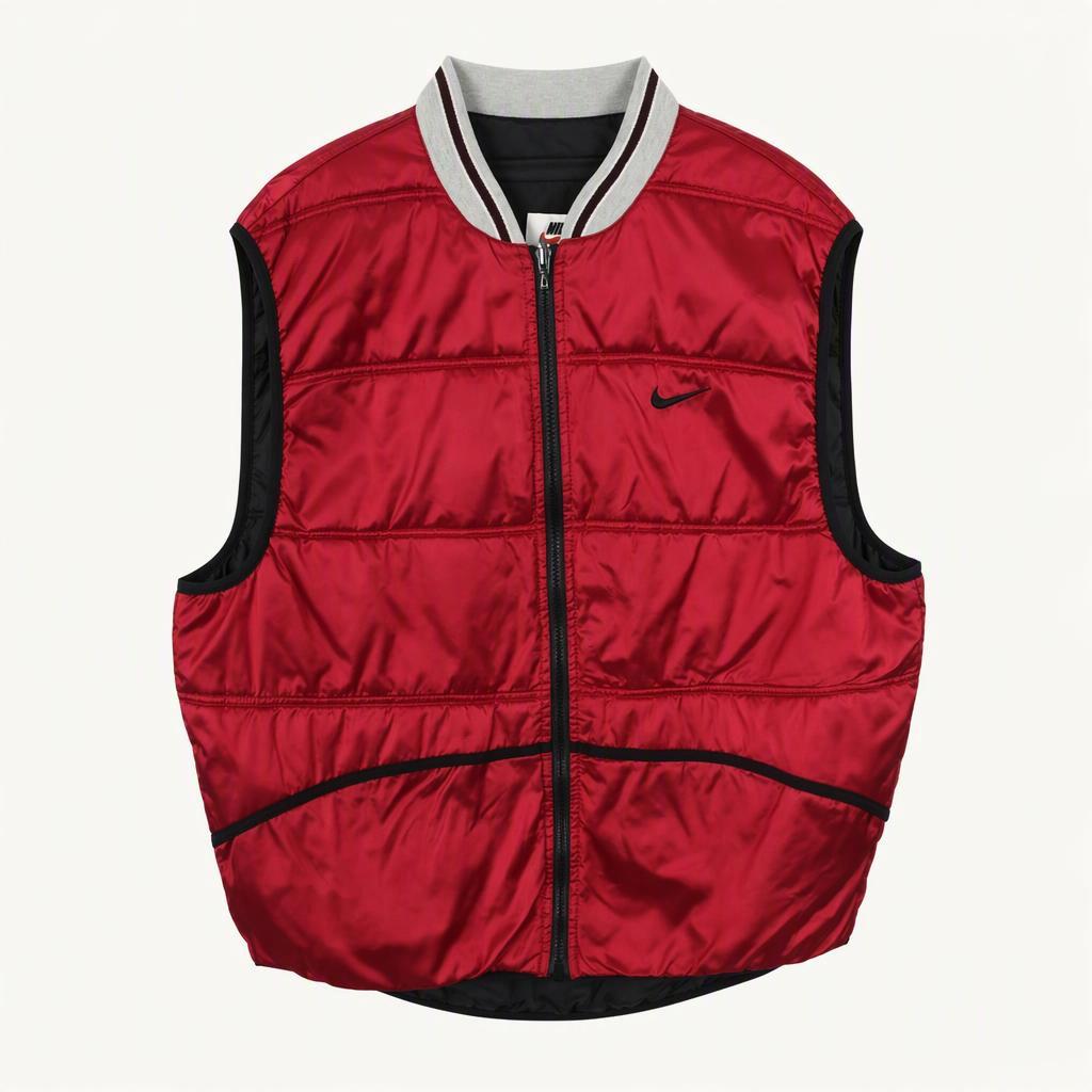 나이키 (MEN - XL) 나일론 폴리 90's 올드스쿨 집업 패딩 조끼