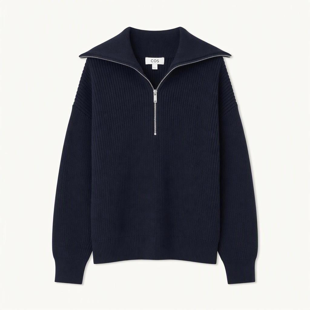 66.COS 하프지퍼 니트