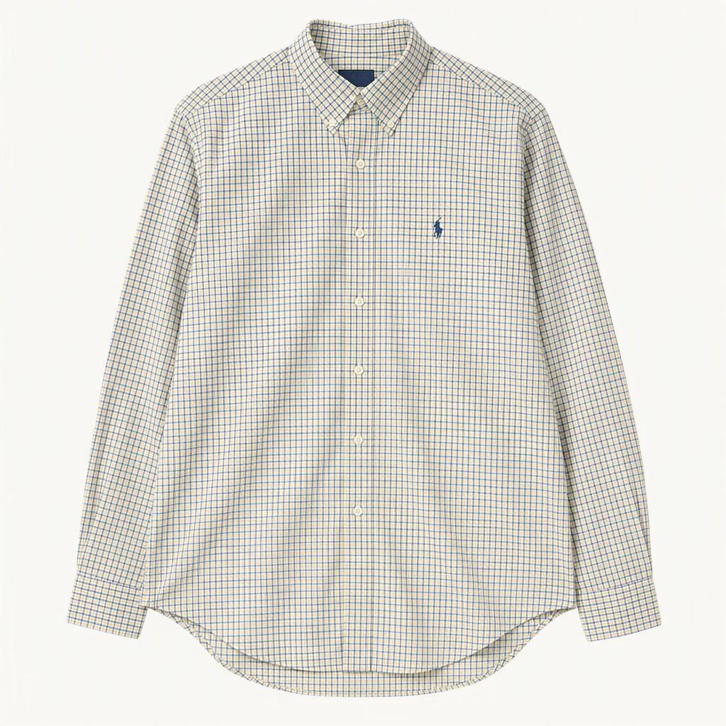 (L-XL) 폴로 랄프로렌 셔츠 남방 USA 체크 노랑-H41565