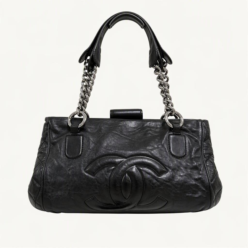 샤넬 CC 로고 체인 숄더백 블랙