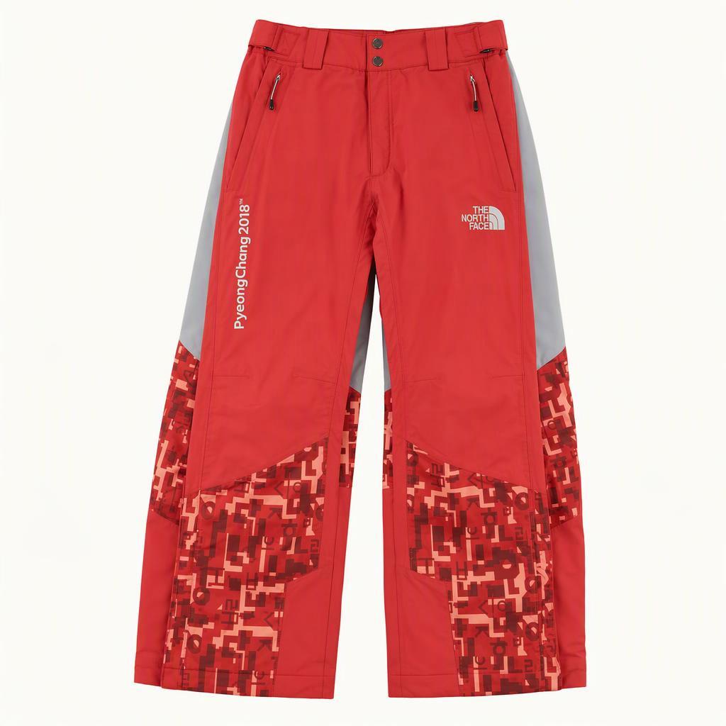 노스페이스 레드 여자 평창 스키복 세트 95 새상품 N1399